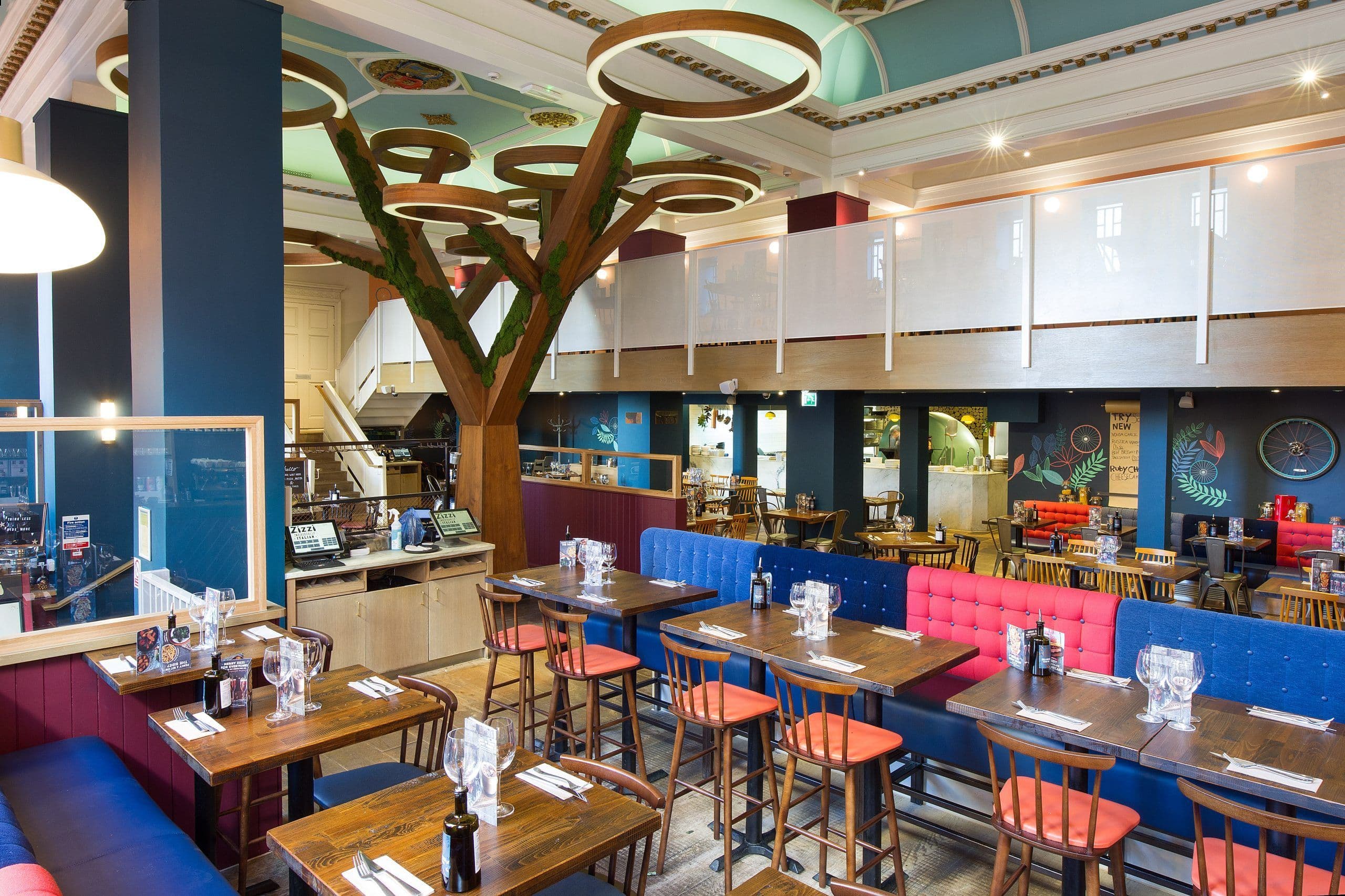 Zizzi Cambridge Benedict Street interiors
