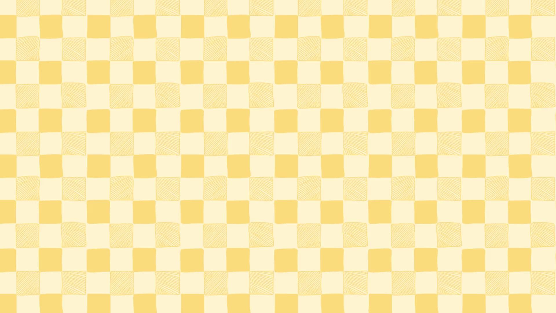 Yellow chequered pattern