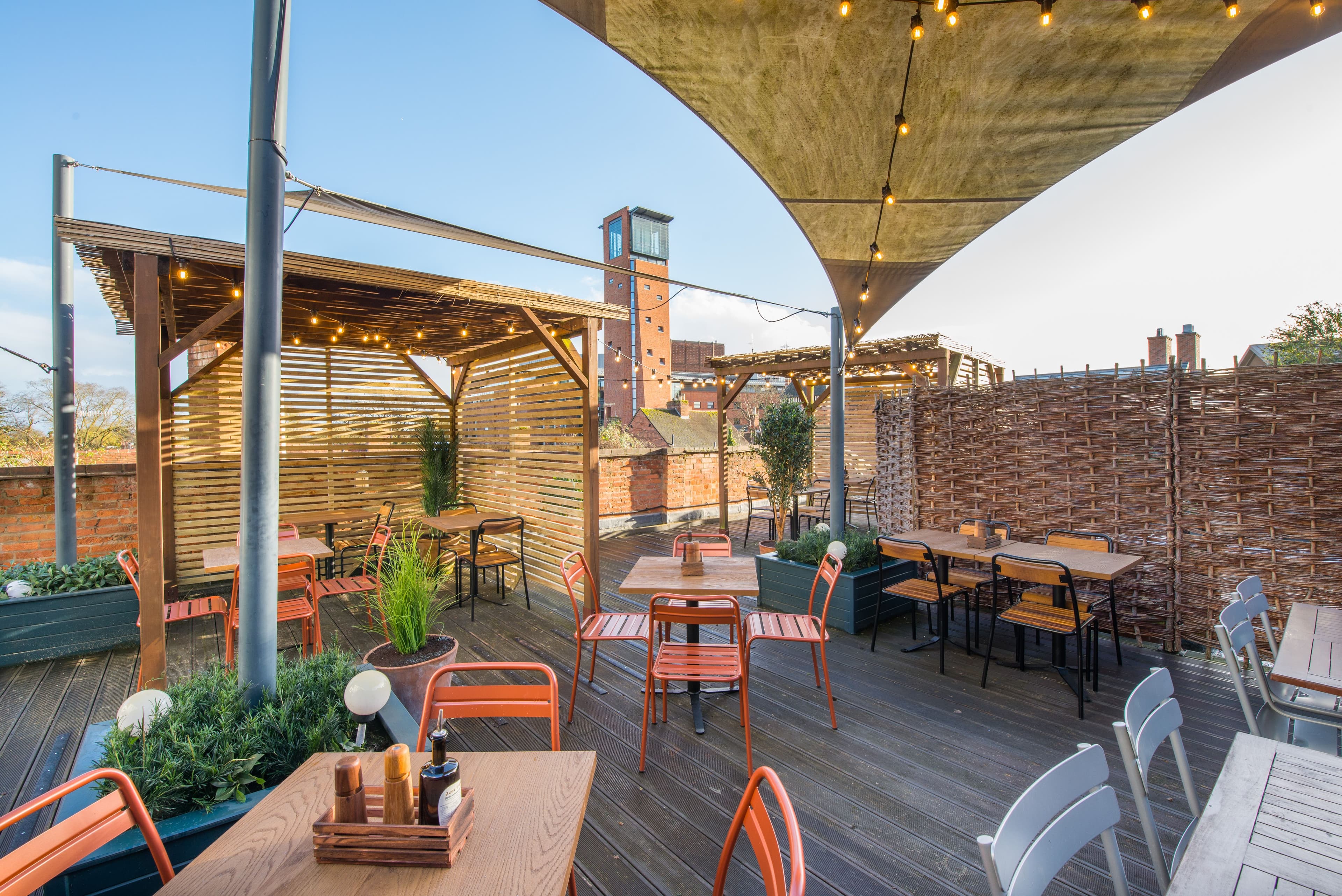 Zizzi Stratford Upon Avon rooftop terrace
