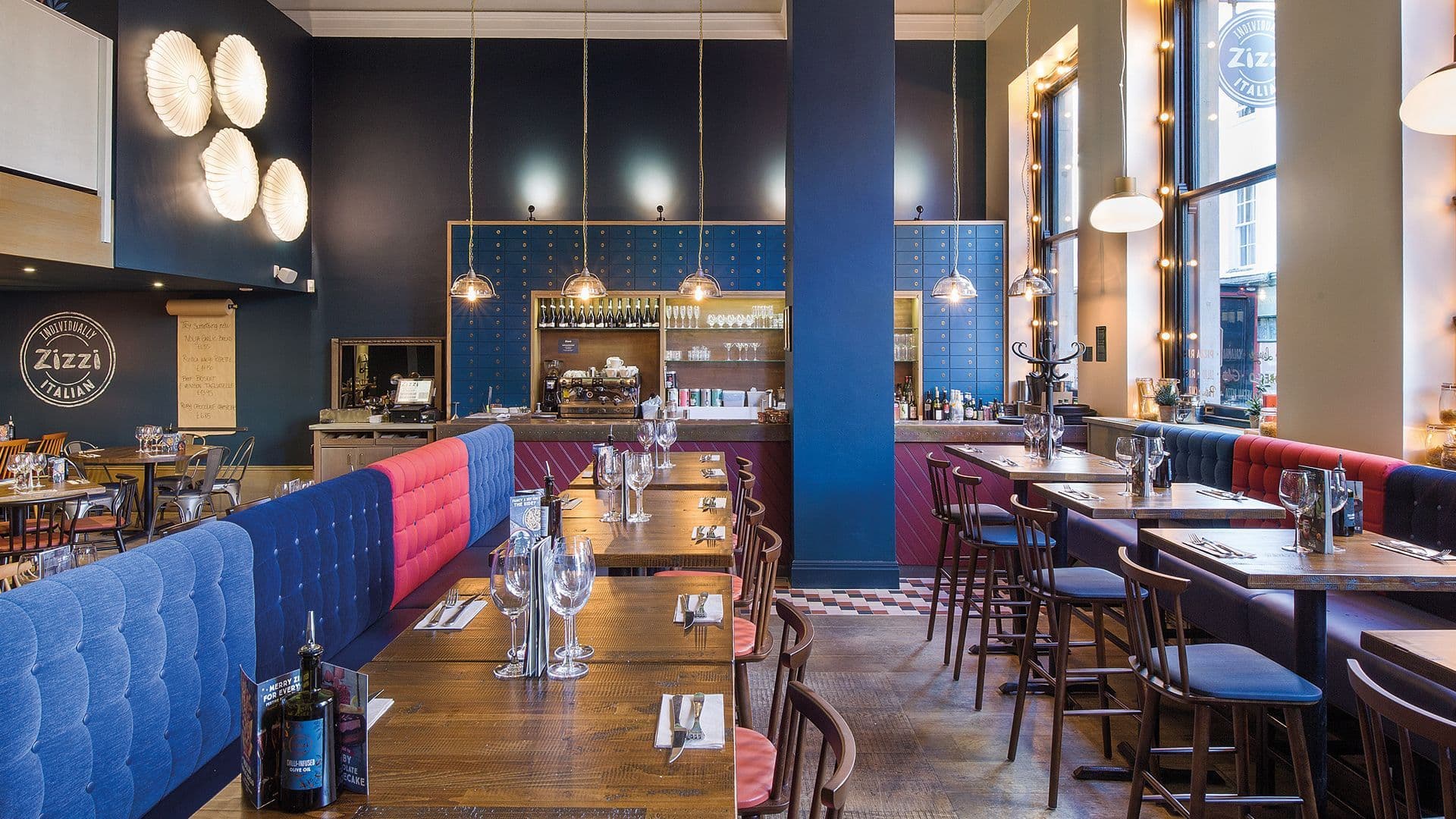Zizzi Cambridge Benedict Street interiors