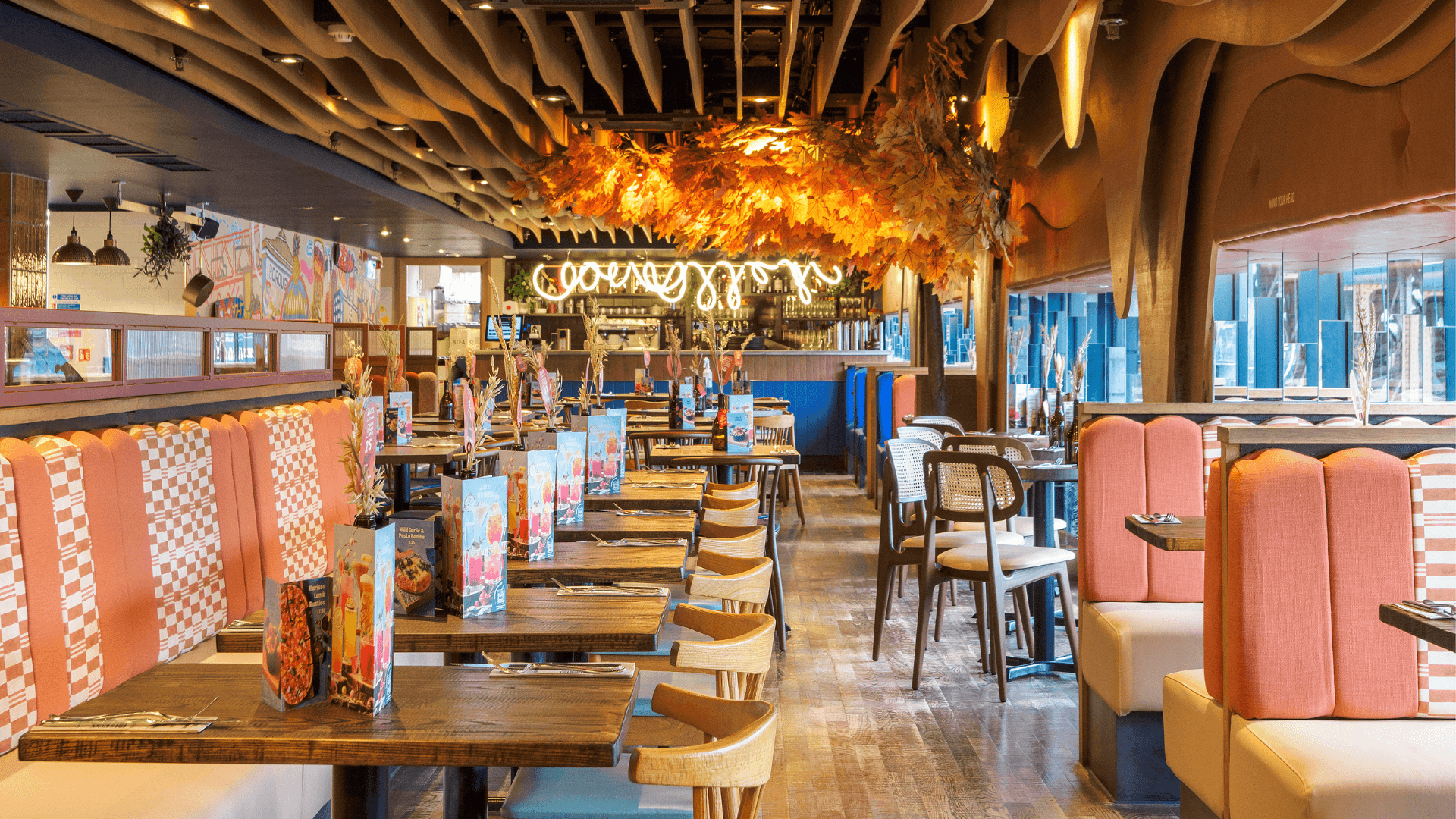 Zizzi Bankside Interiors