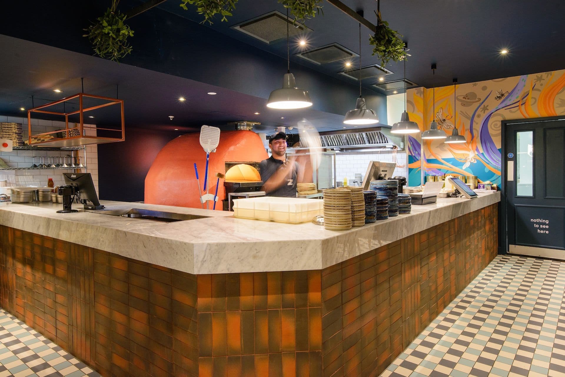 Zizzi Manchester Corn Exchange kitchen