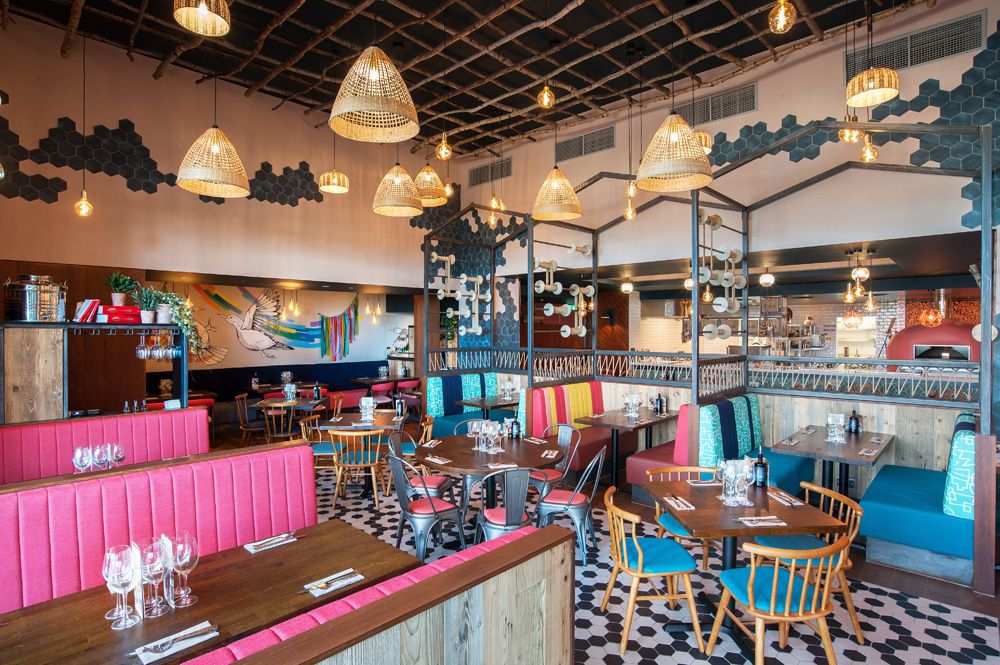 Interiors of Zizzi Braintree 