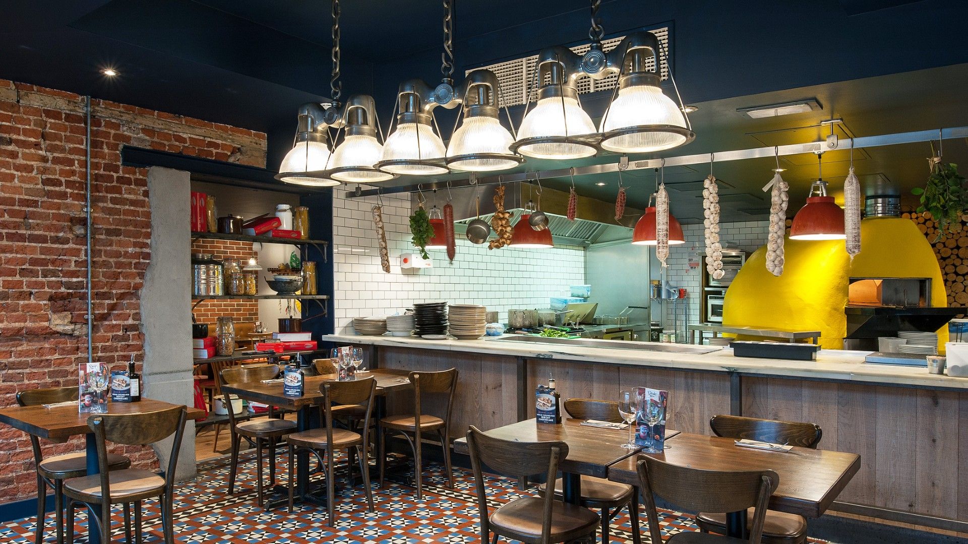 Table and chairs Zizzi Norwich. 