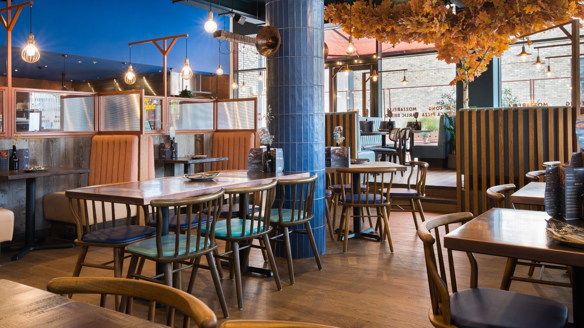 Table and chairs Zizzi Fosse Park, leicester 