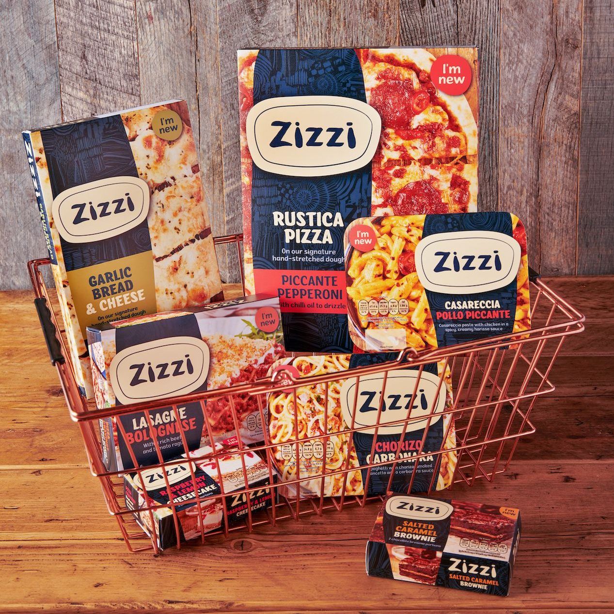 Zizzi Retail packaging basket 