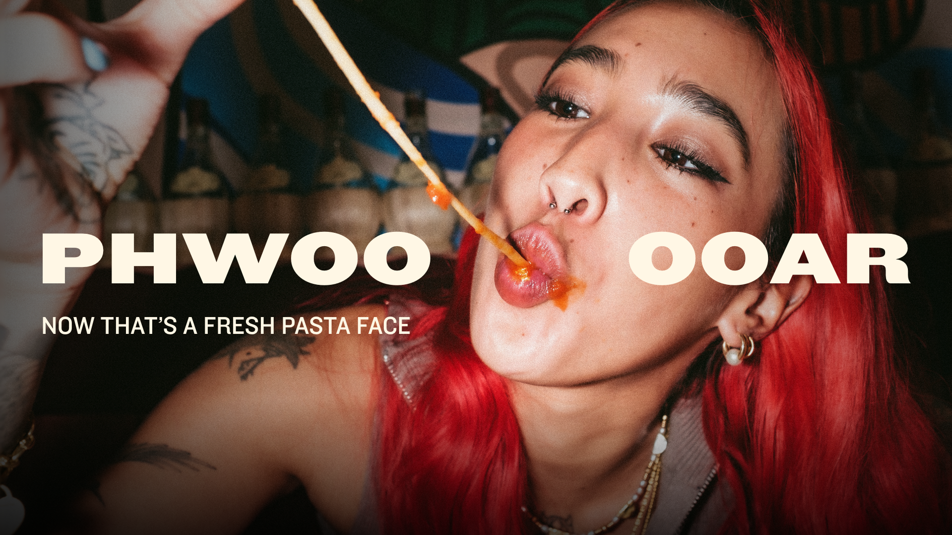 Fresh pasta face 