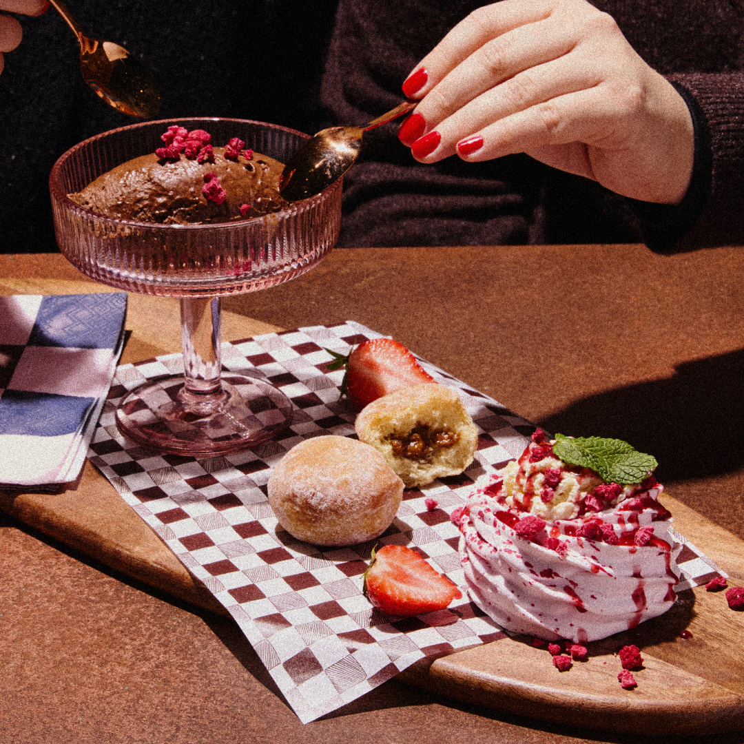 Valentines' Day Sharing Dessert 