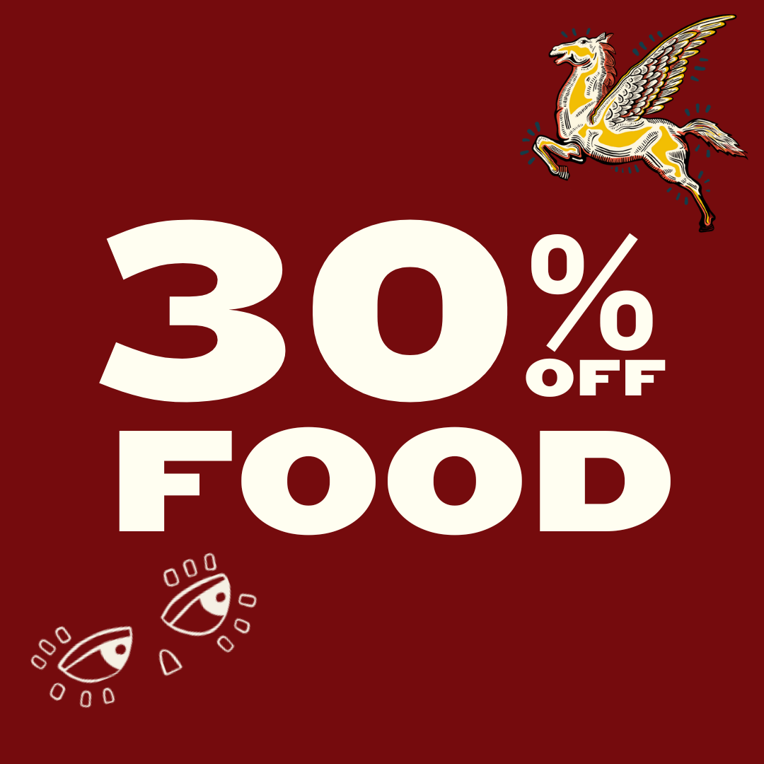 30% off food January 
